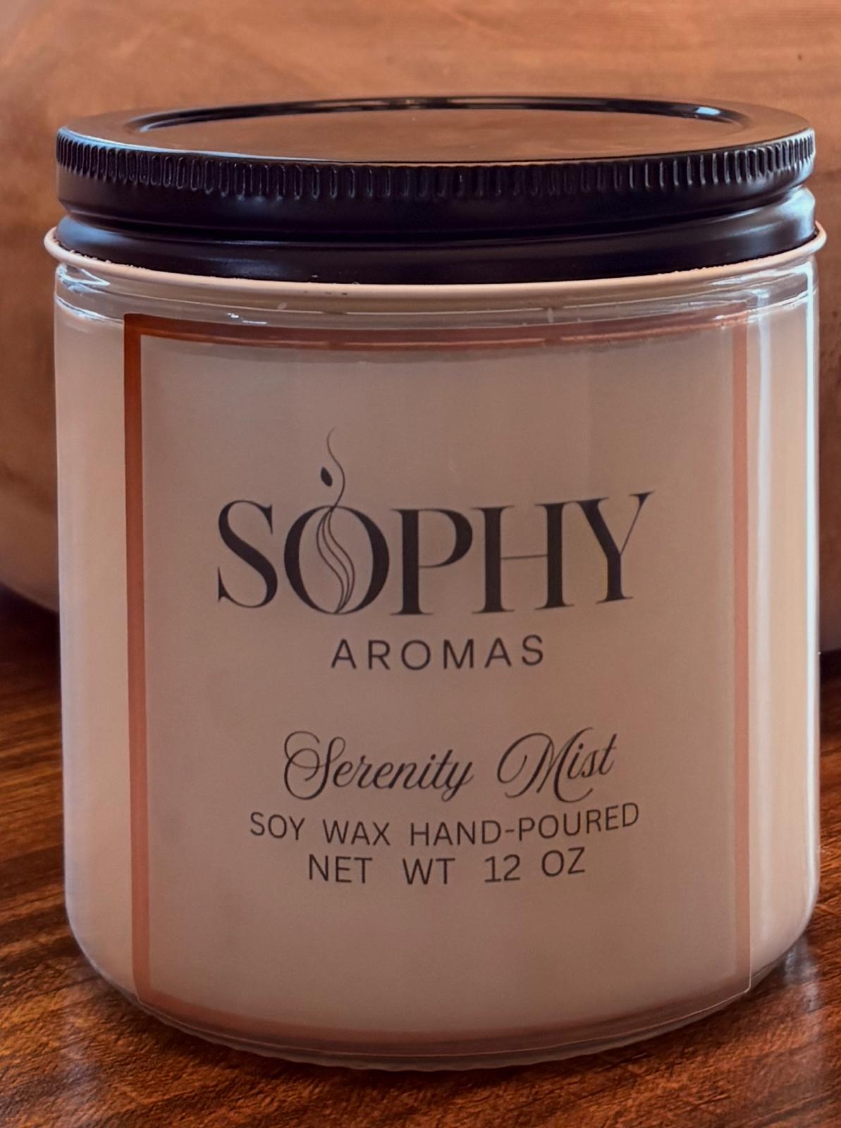 Sophy Aromas hand-poured soy candle
